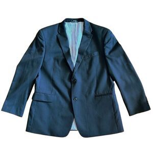 Tommy‎ Hilfiger Blazer Men’s Size 46 R Grey Pin Stripe Suit Jacket Wool